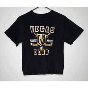 Vegas Golden Knights NHL Hockey Born T-Shirt Size Youth L Large VGK Viva Las